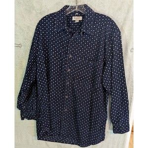 Sauce Berne Mens shirt M fancy corduroy Long Sleeve Button Up subtle soft